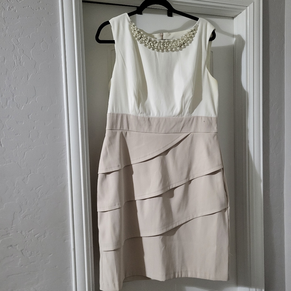 5 Items For $25 Cream pearl dress